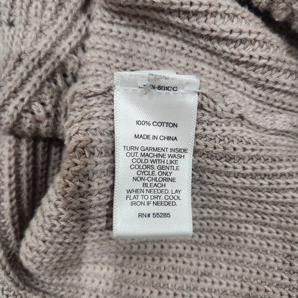 Express Women's V-Neck Sweater - Light Brown 100% Coton - Picture 11 of 11